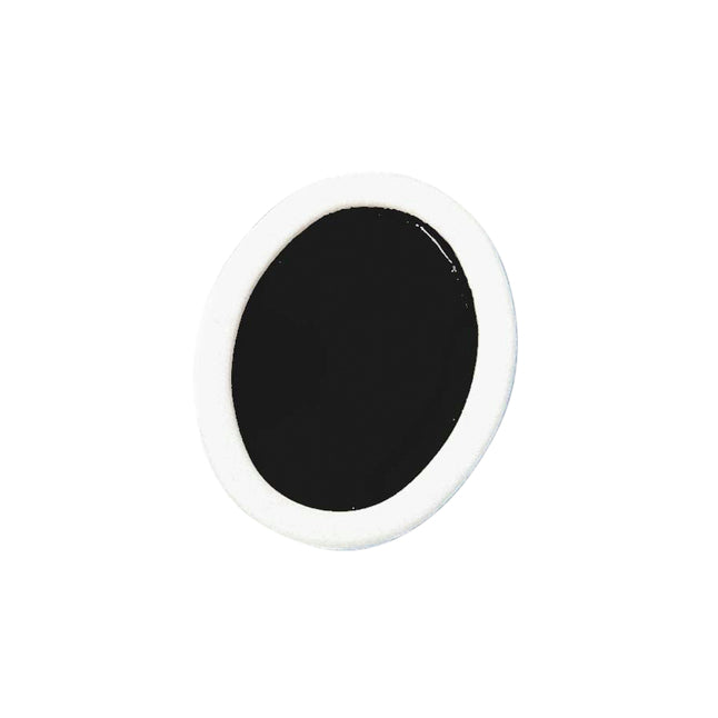 Prang Non-Toxic Washable Semi-Moist Watercolor Paint Refill, Plastic Oval Pan, Black, Pack Of 12
