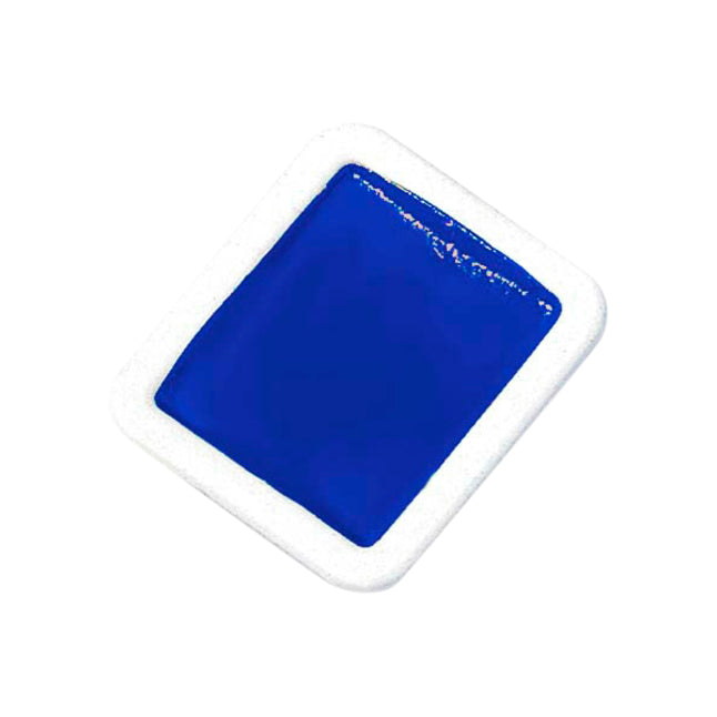 Prang Non-Toxic Washable Semi-Moist Watercolor Paint Refill, Plastic Half Pan, Blue, Pack Of 12