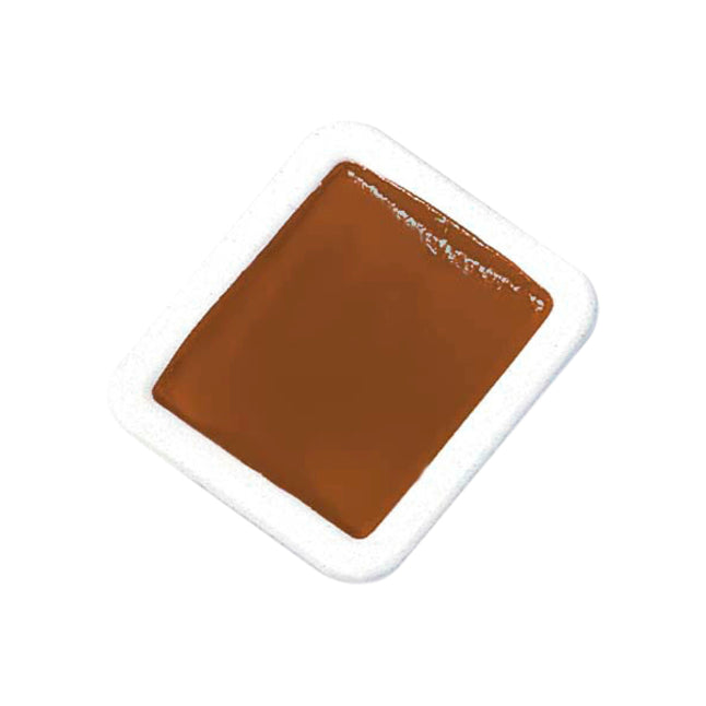 Prang Non-Toxic Washable Semi-Moist Watercolor Paint Refill, Plastic Half Pan, Brown, Pack Of 12
