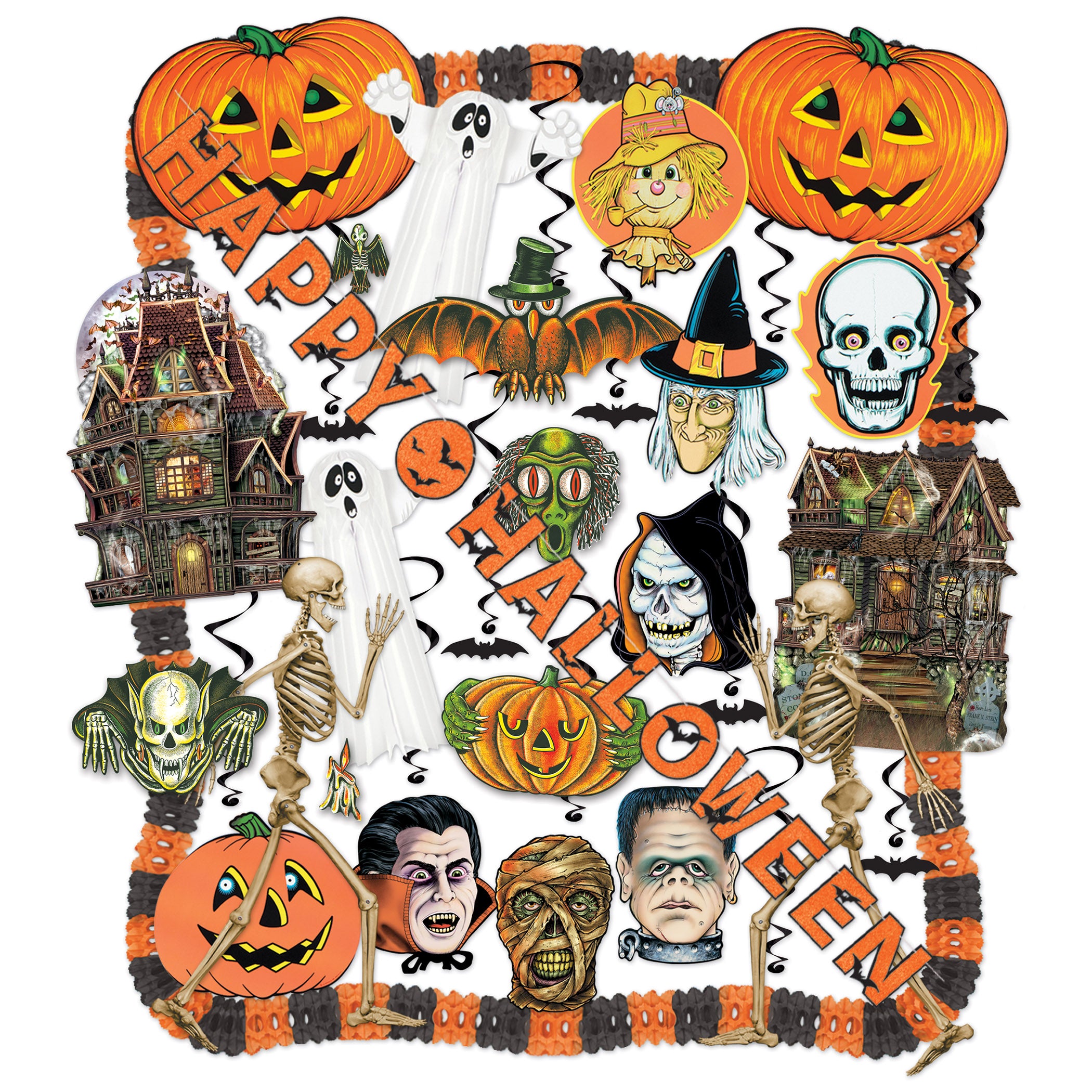 Halloween Decorating Kit - 25 Pcs (Pack of 1)