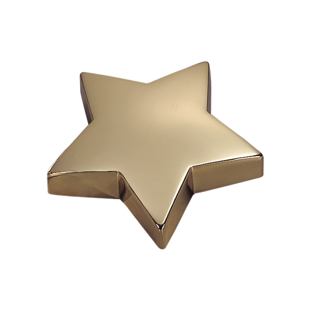 STAR PAPERWEIGHT, BP 4.25″ W X 4.25″ L