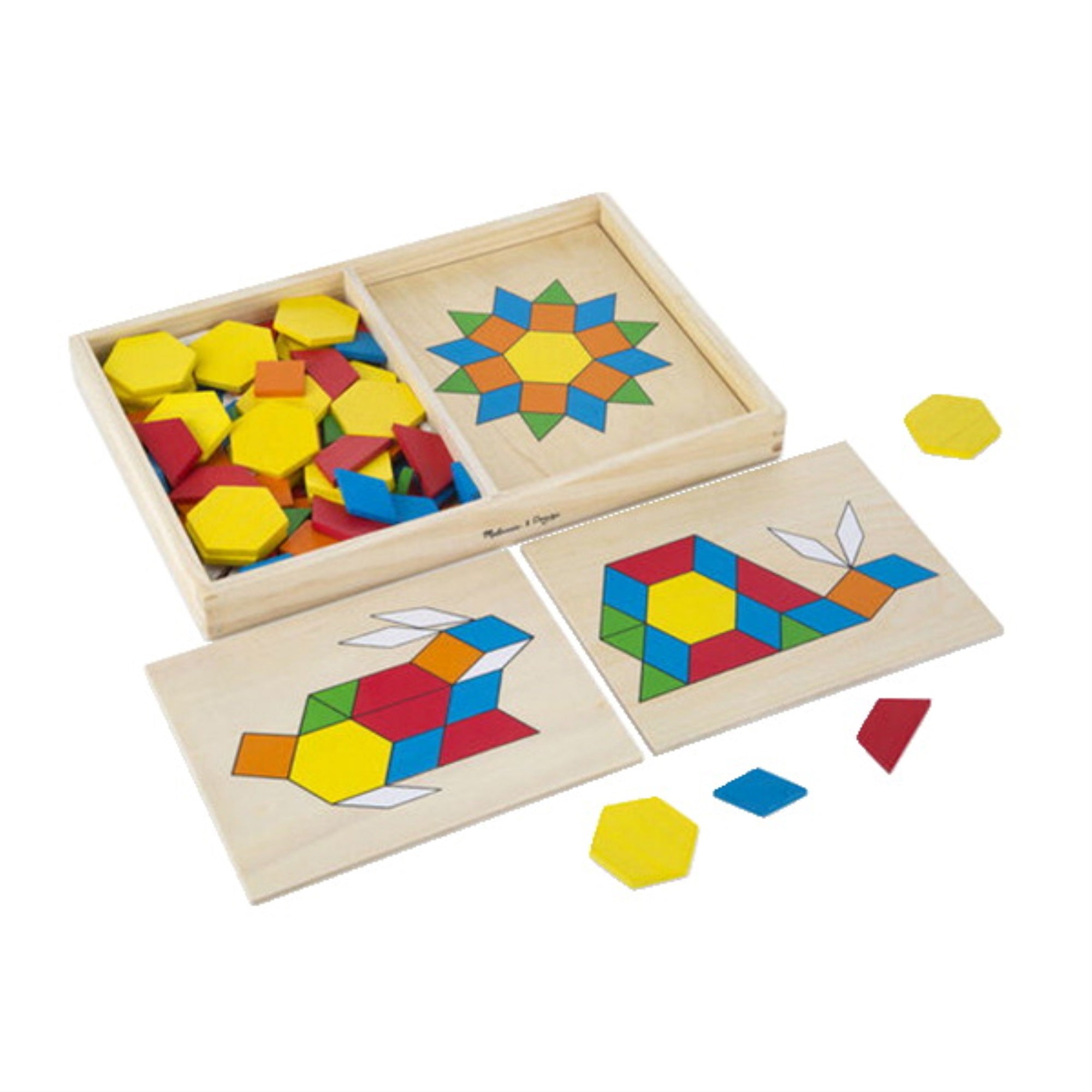 Melissa &Amp; Doug Pattern Block And Board Set, 110 Pieces