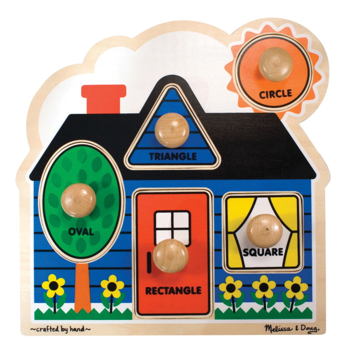 Melissa &Amp; Doug Shapes Jumbo Knob Puzzle