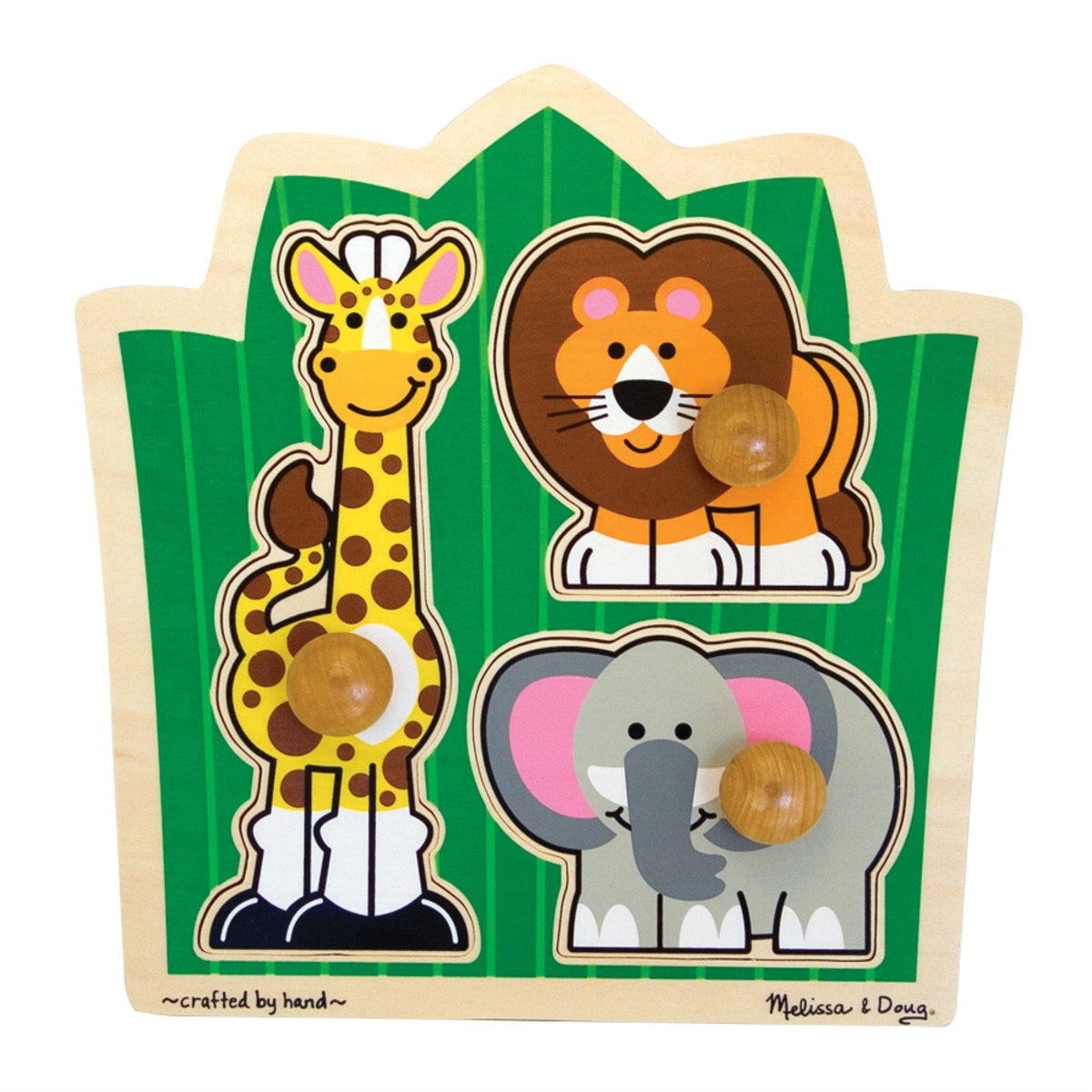 Melissa &Amp; Doug Safari Jumbo Knob Puzzle