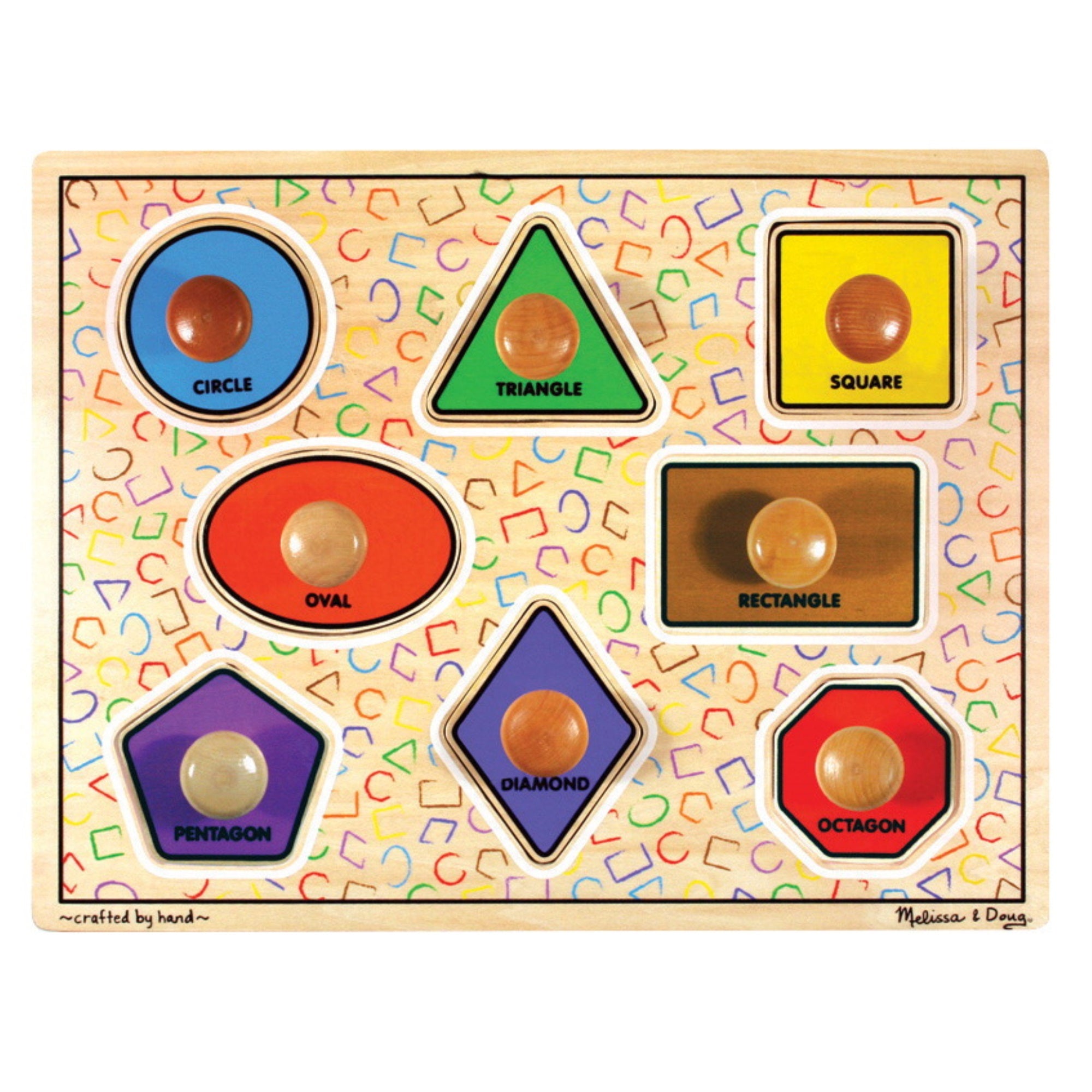 Melissa &Amp; Doug Shapes Large Jumbo Knob Puzzle