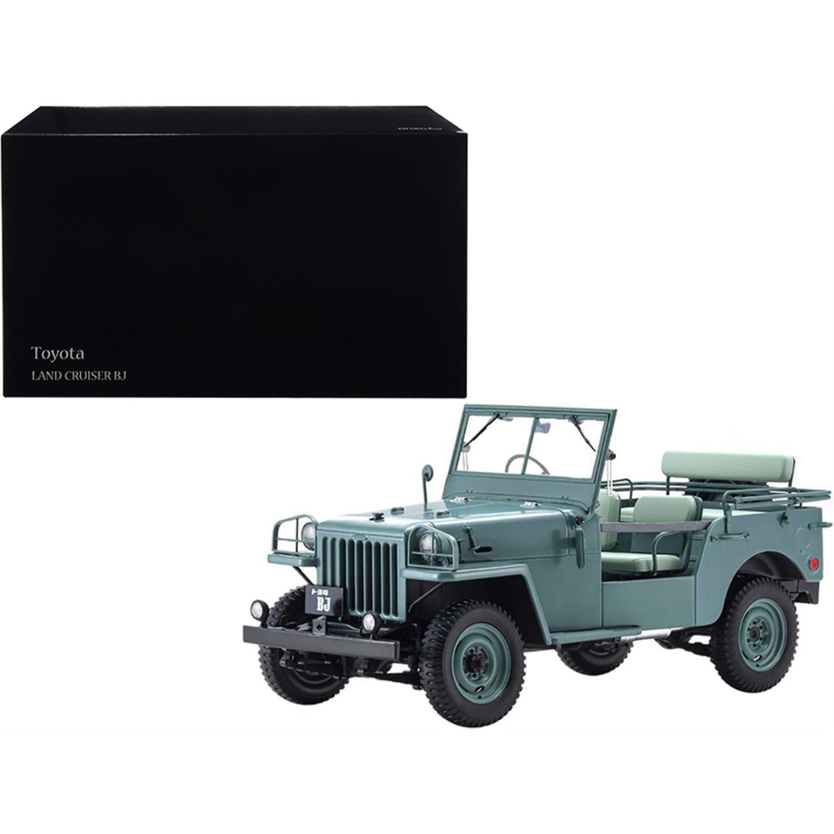 Toyota Land Cruiser Bj Rhd (Right Hand Drive) Green 1/18 Diecast Model Car By Kyosho