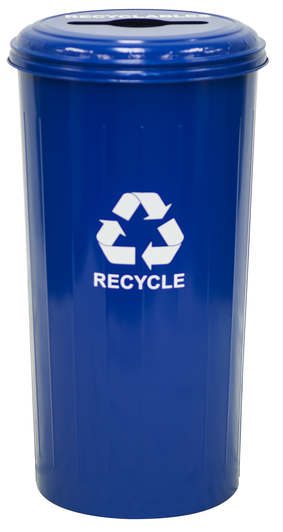 10/1Ctdb-Vv Ergode Combo Recycling Container - Tall Round Wastebasket For Cans And Paper Recycling - Durable Steel Construction