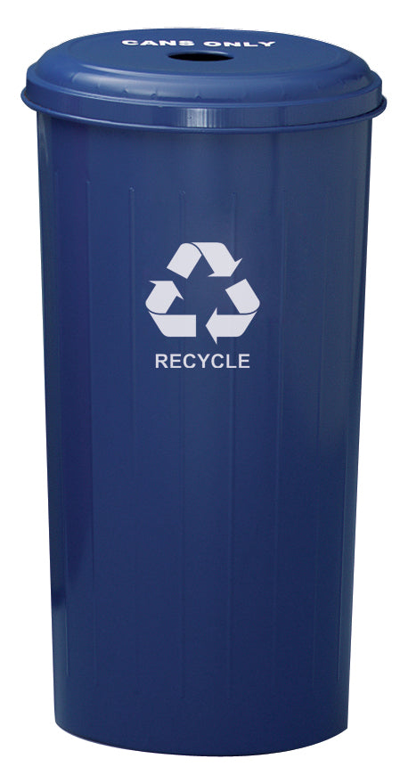 10/1Dtdb-Vv Ergode Can Collector - Tall Round Recycling Wastebasket With Top, Small Round Opening For Efficient Can Recycling In