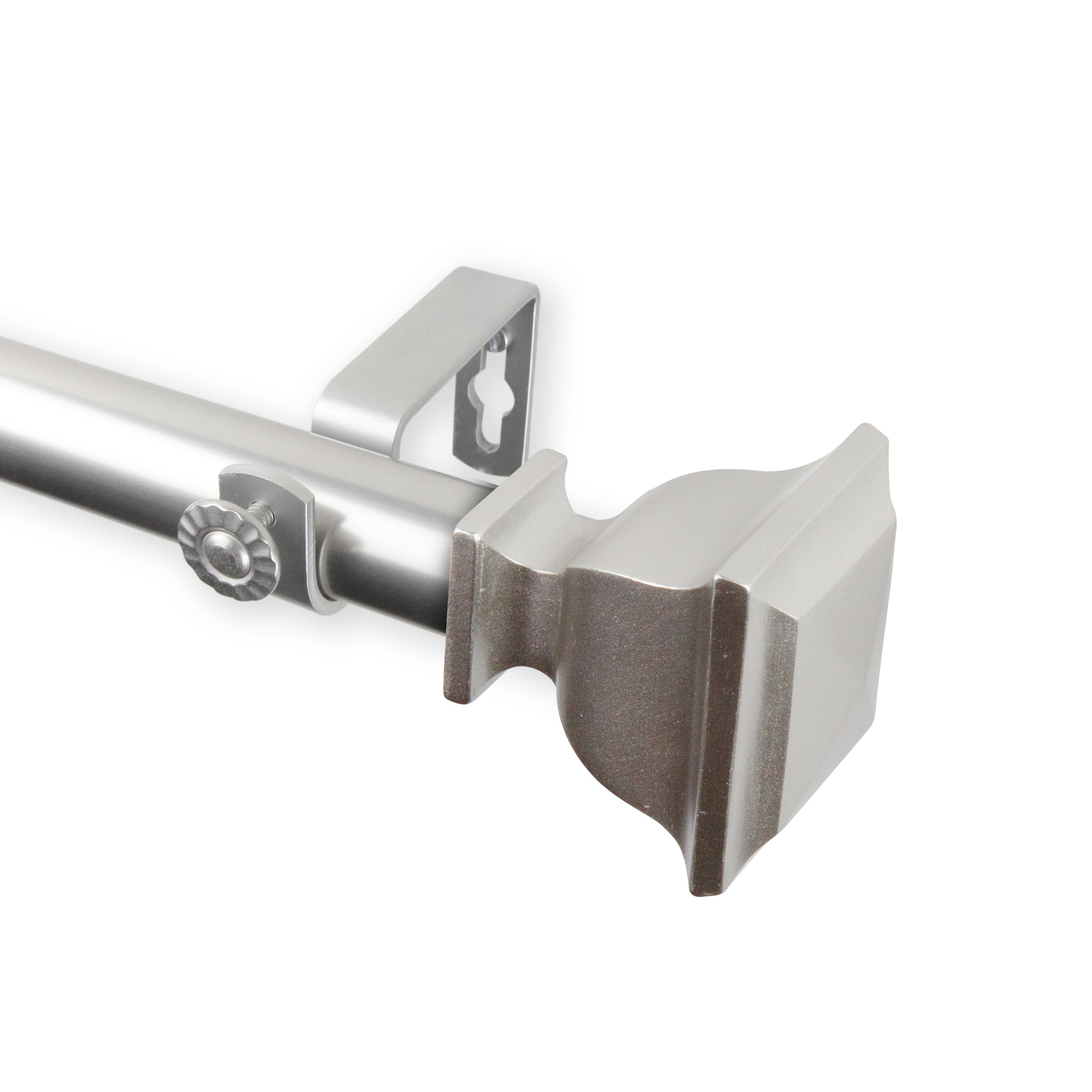 Osborne Curtain Rod 1 inch 48-84 inch - Satin Nickel