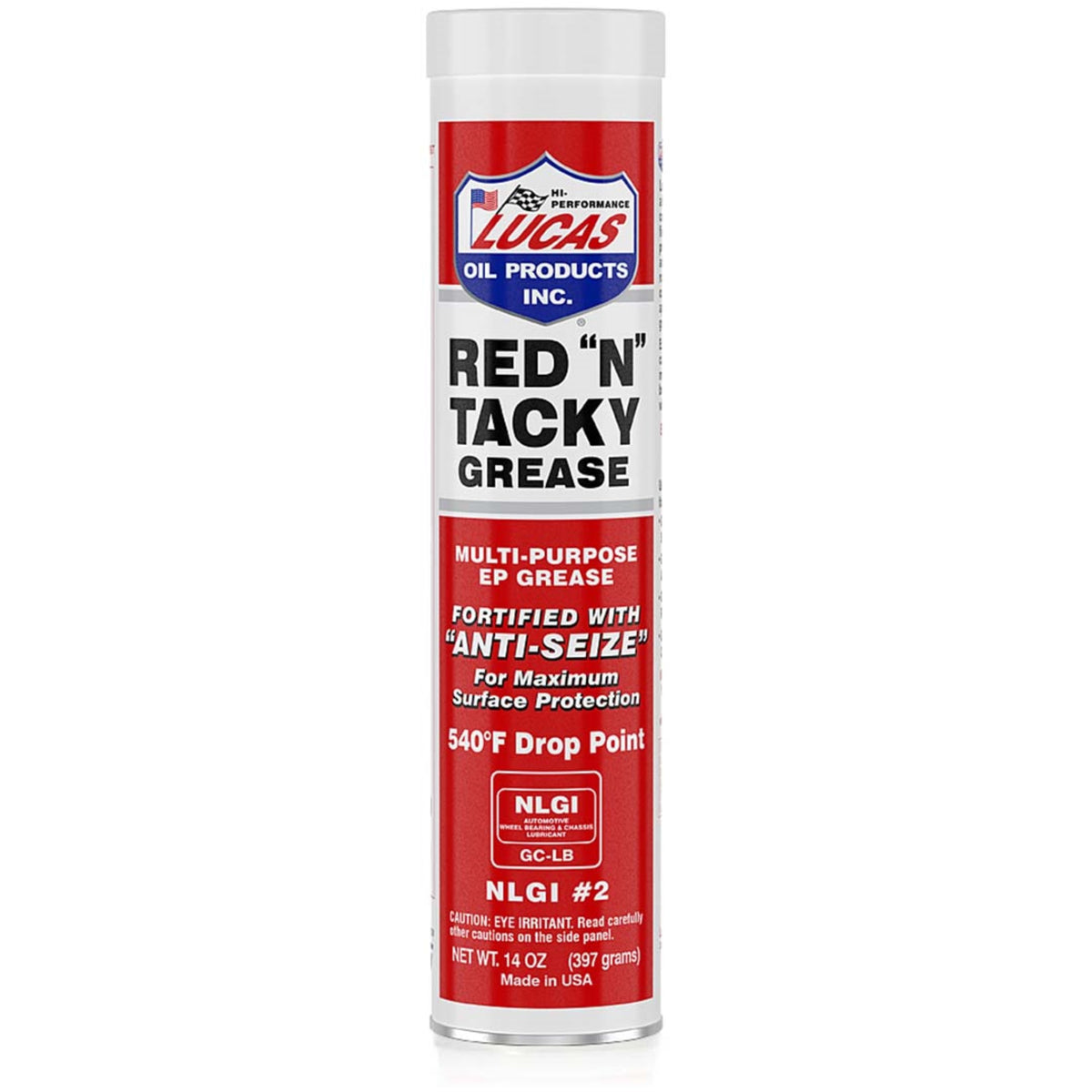Lucas Oil Red N Tacky Grease - 14 Ounce Tube