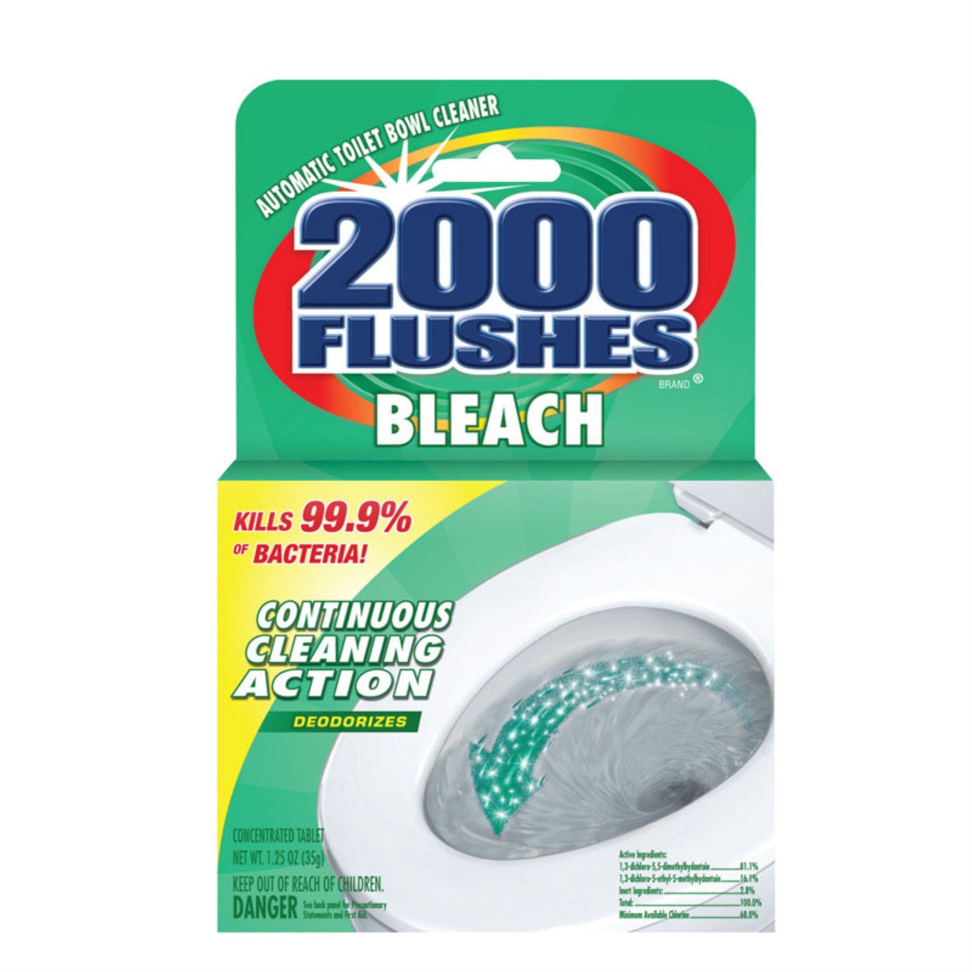 2000 Flushs Bleach1.25Oz(Pack Of 1)
