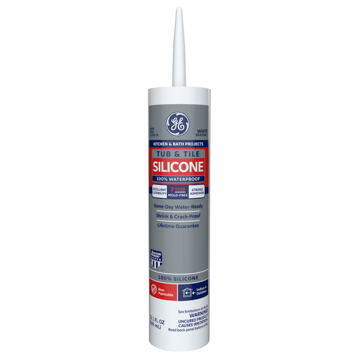 Silicone I K&B Wht10.1Oz (Pack Of 12)