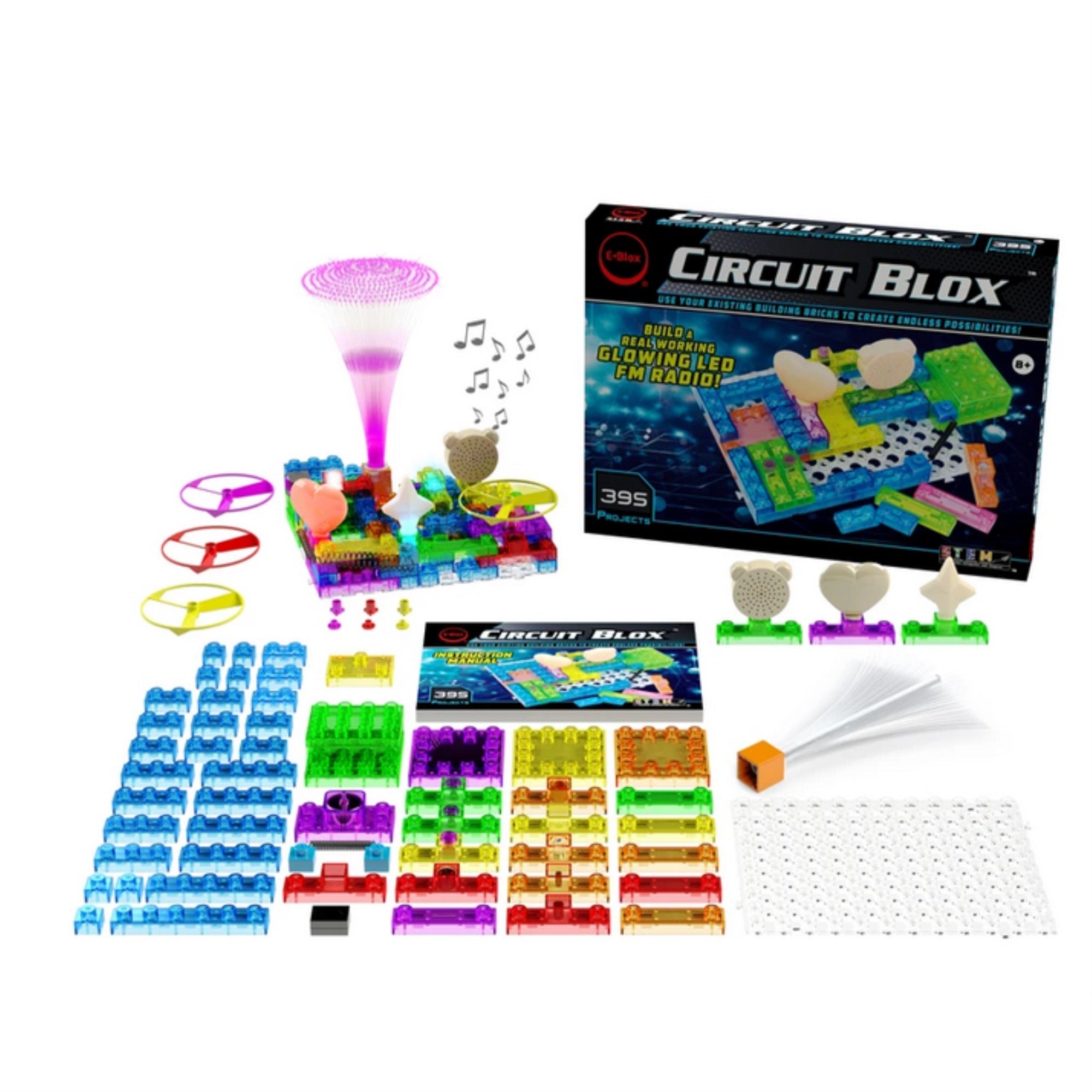 Circuit Blox 395- Circuit Board Building Blocks Toys For Kids