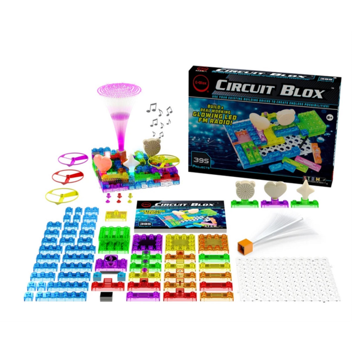 Circuit Blox 395- Circuit Board Building Blocks Toys For Kids