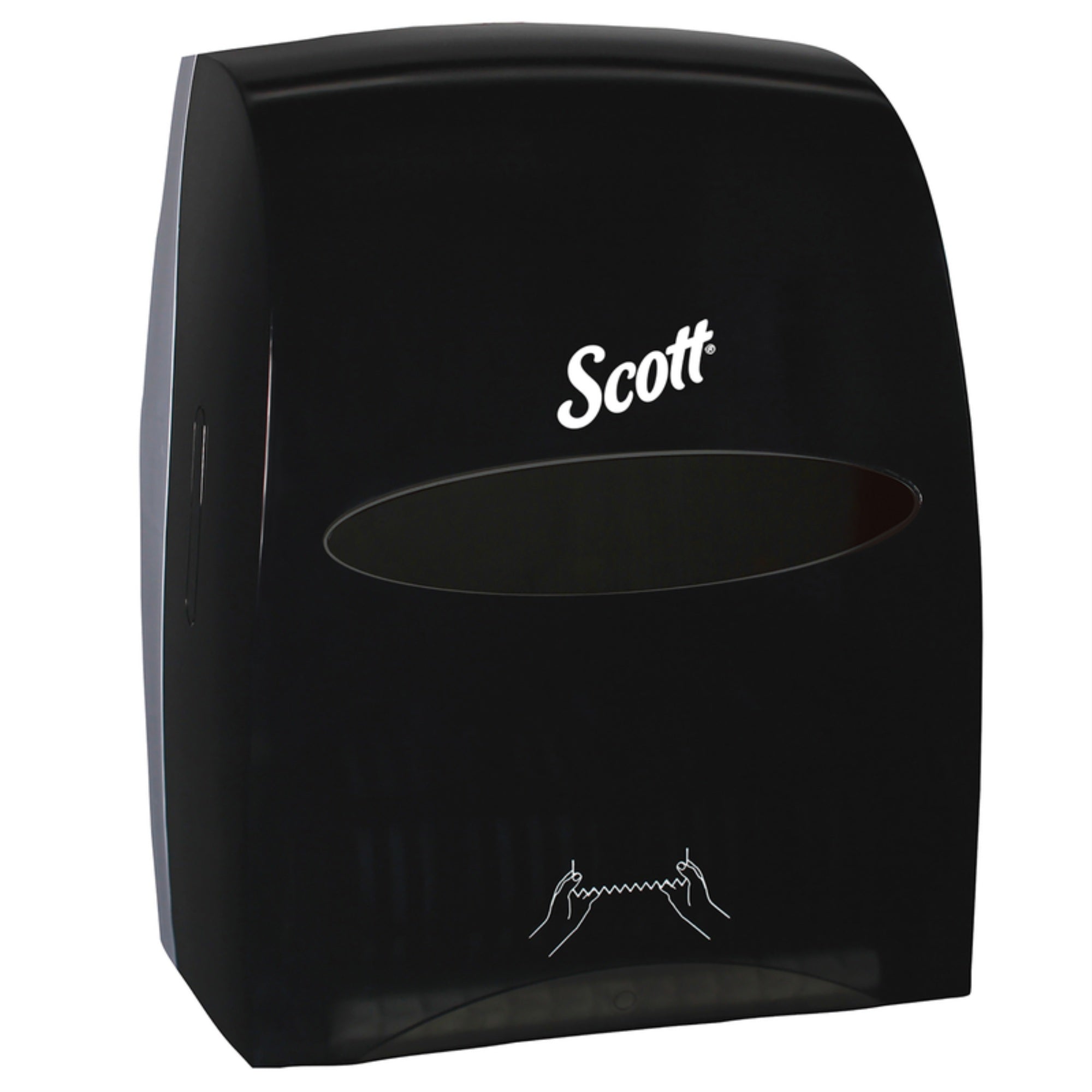 Hard Towel Dispenser Blk (Pack Of 1)
