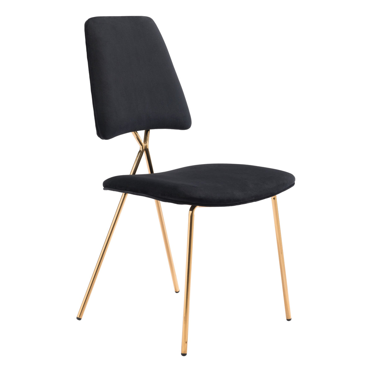 Chloe Dining Chair (Set Of 2) Black And Gold