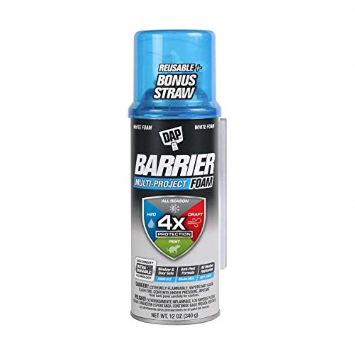 1015104 Barrier Foam White 12Oz Dap Barrier Foam White Polyurethane Foam Multipurpose Barrier Foam 12 Oz (Pack Of 12)