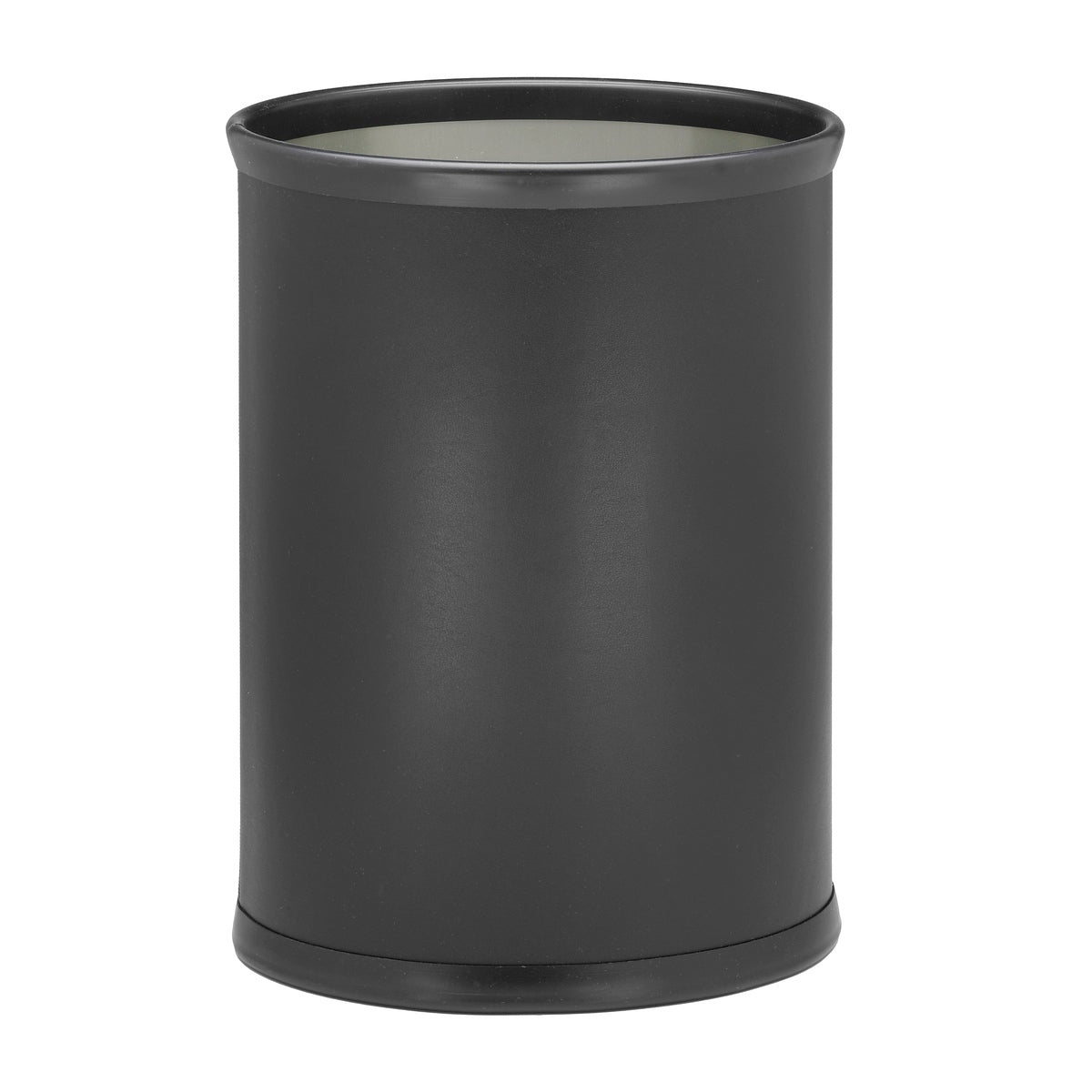 Black 14 Inches Oval Waste Basket
