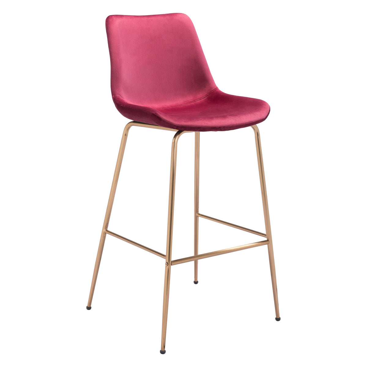 Tony Barstool Red And Gold
