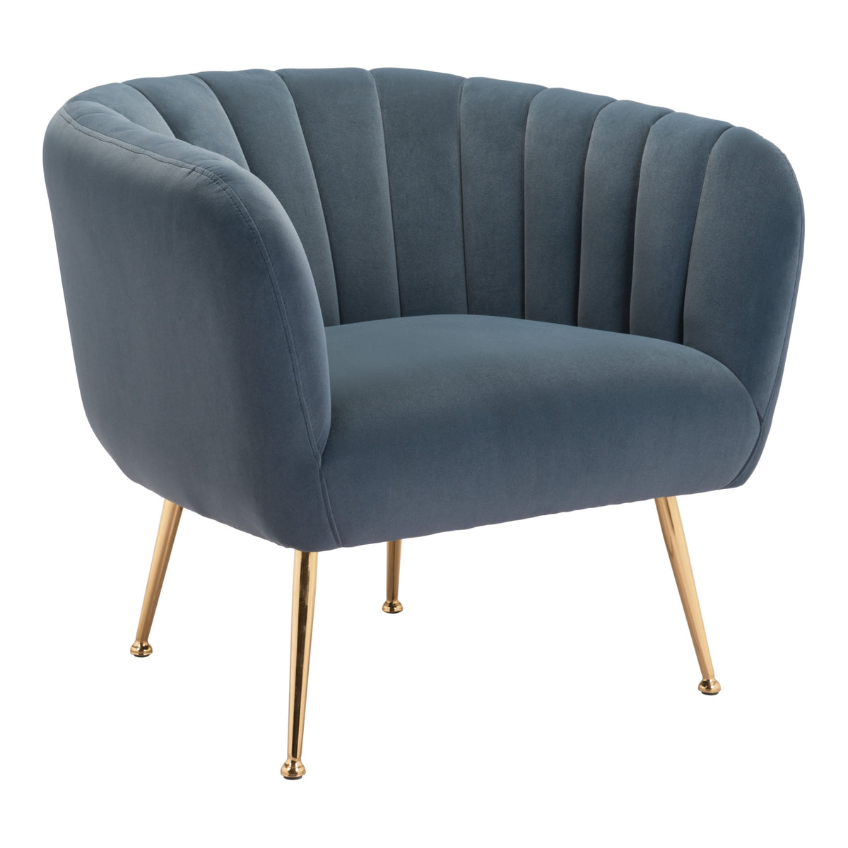 Deco Accent Chair Gray And Gold