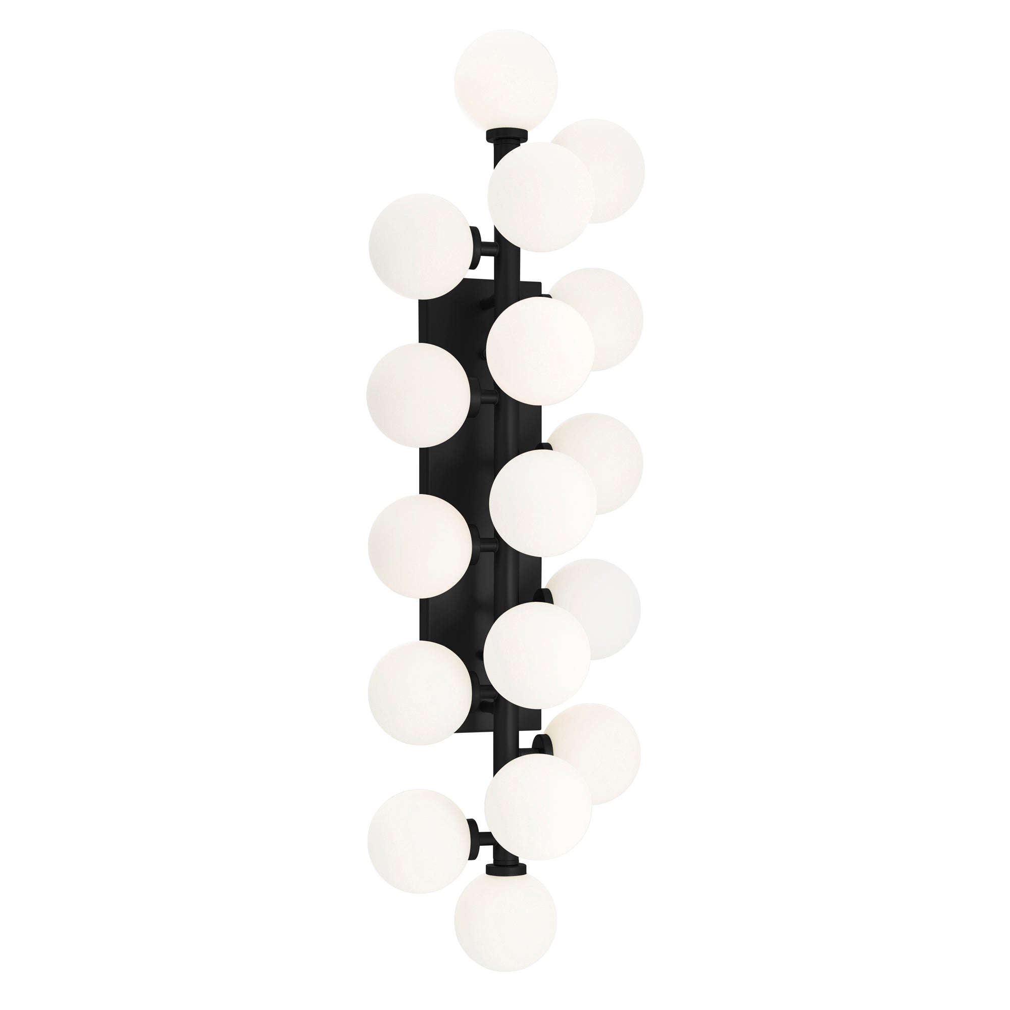 Arya 17 Light Wall Sconce With Black Finish