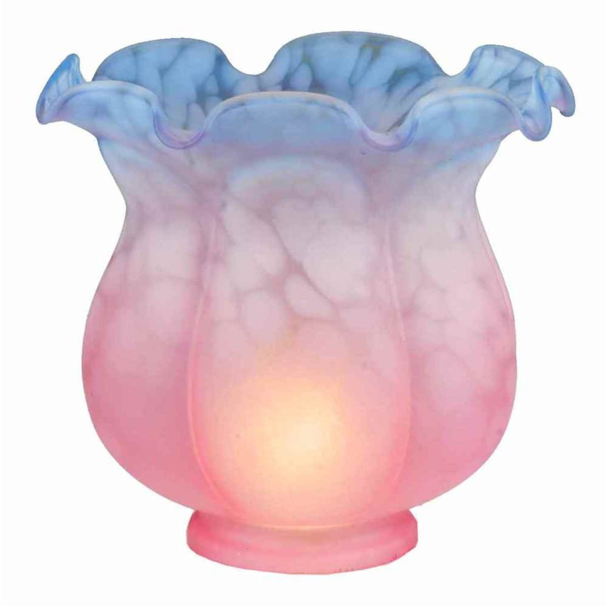 5' Wide Melon Flower Pink & Blue Shade