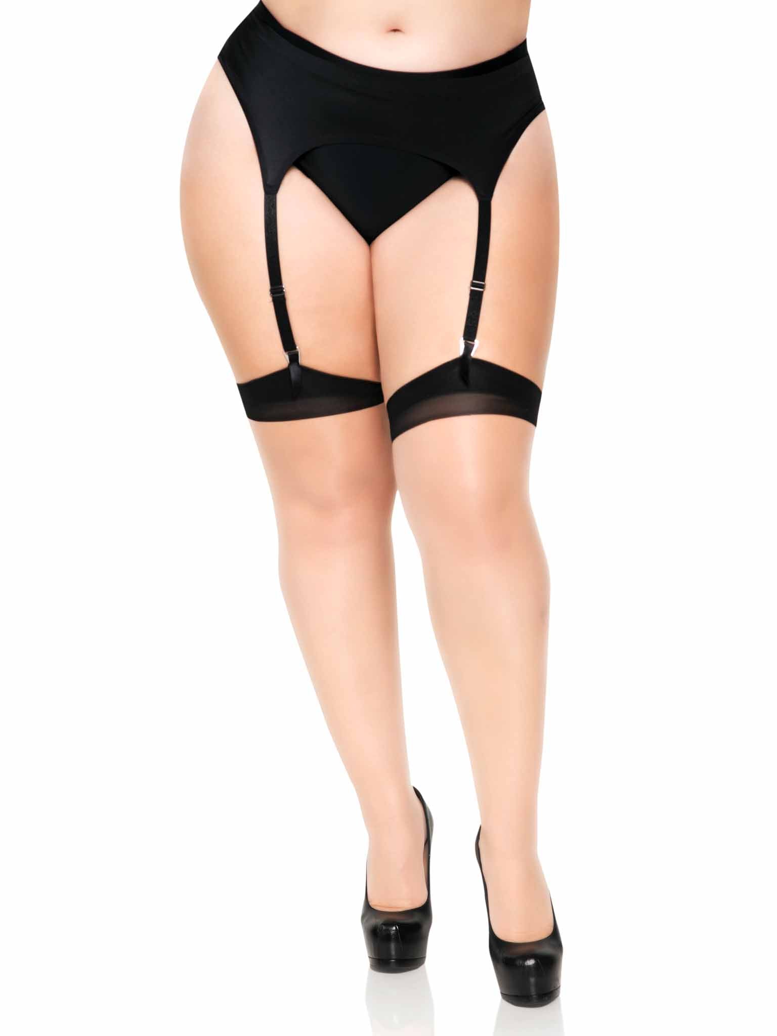 Plus Size Two Toned Lycra Shee