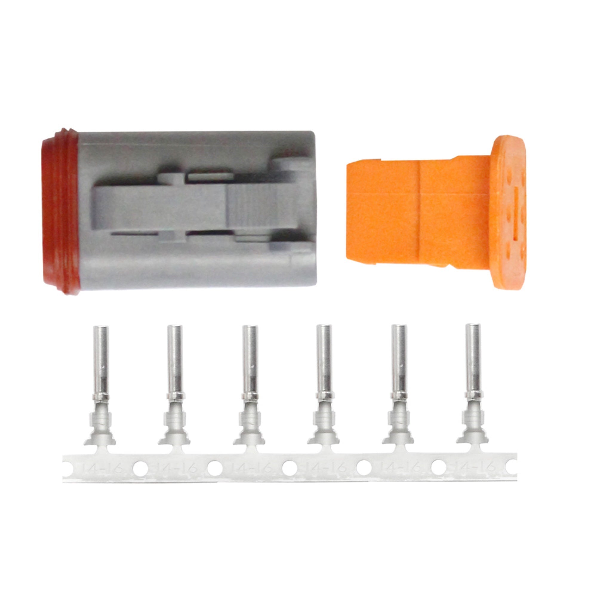 Pacer Dt Deutsch Plug Repair Kit 14-18 Awg (6 Position)