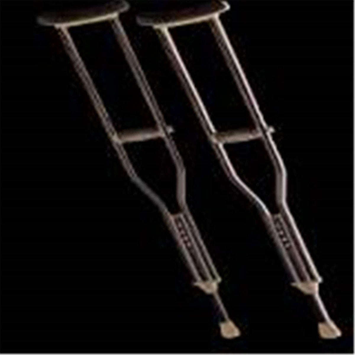 Drive Medical Aluminum Crutch With Comfortable Underarm Pad And Handgrip, Gray, Youth