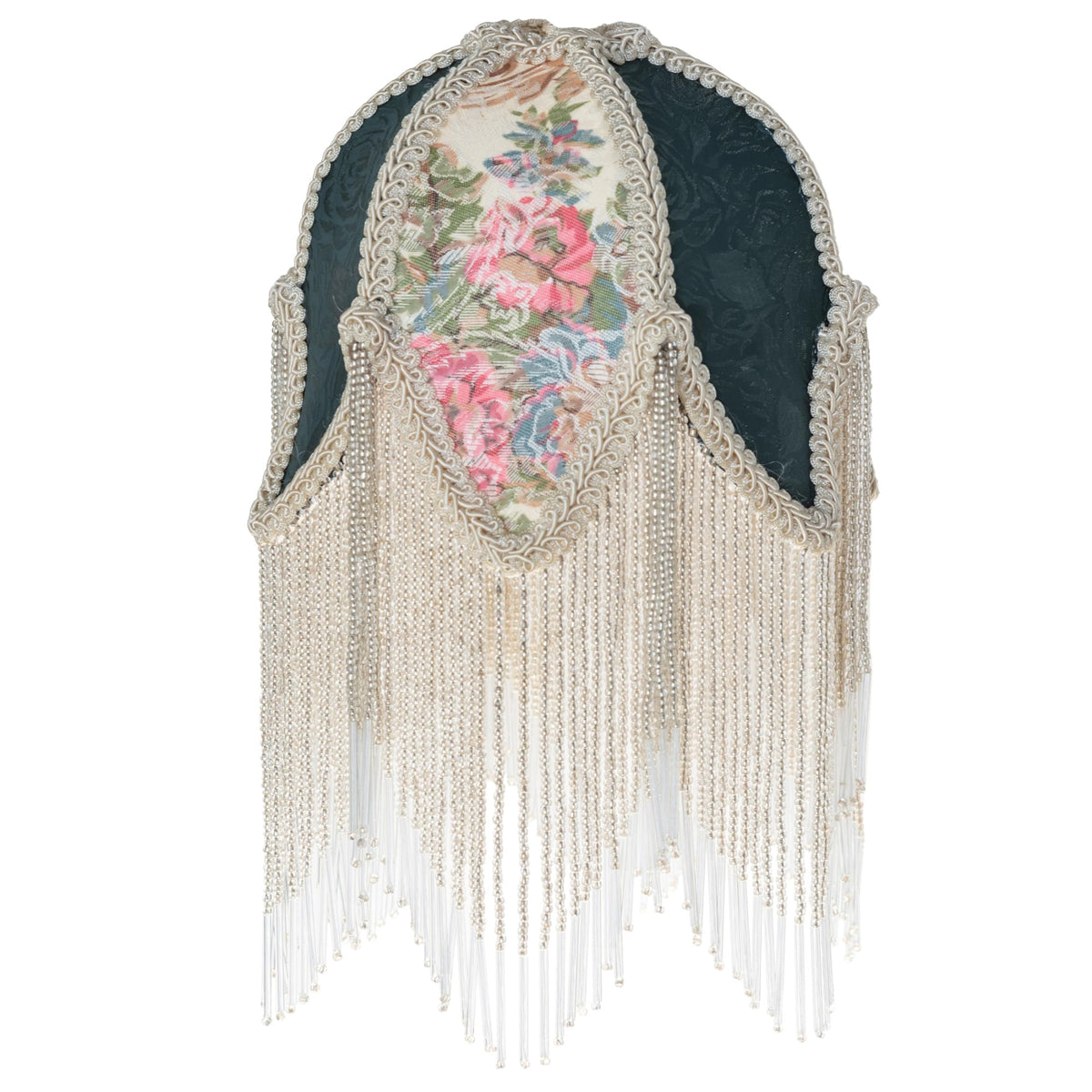 7' Wide Tulip W/Fringe Fabric Shade
