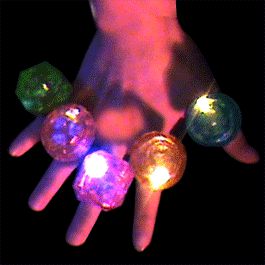 Huge Gem Rings