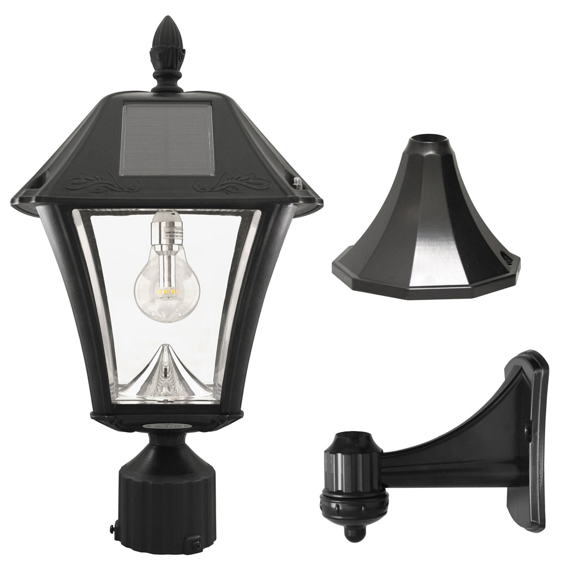 Baytown Ii Bulb Solar Light With Gs Light Bulb- Wall/Pier/3 Fitter Mounts