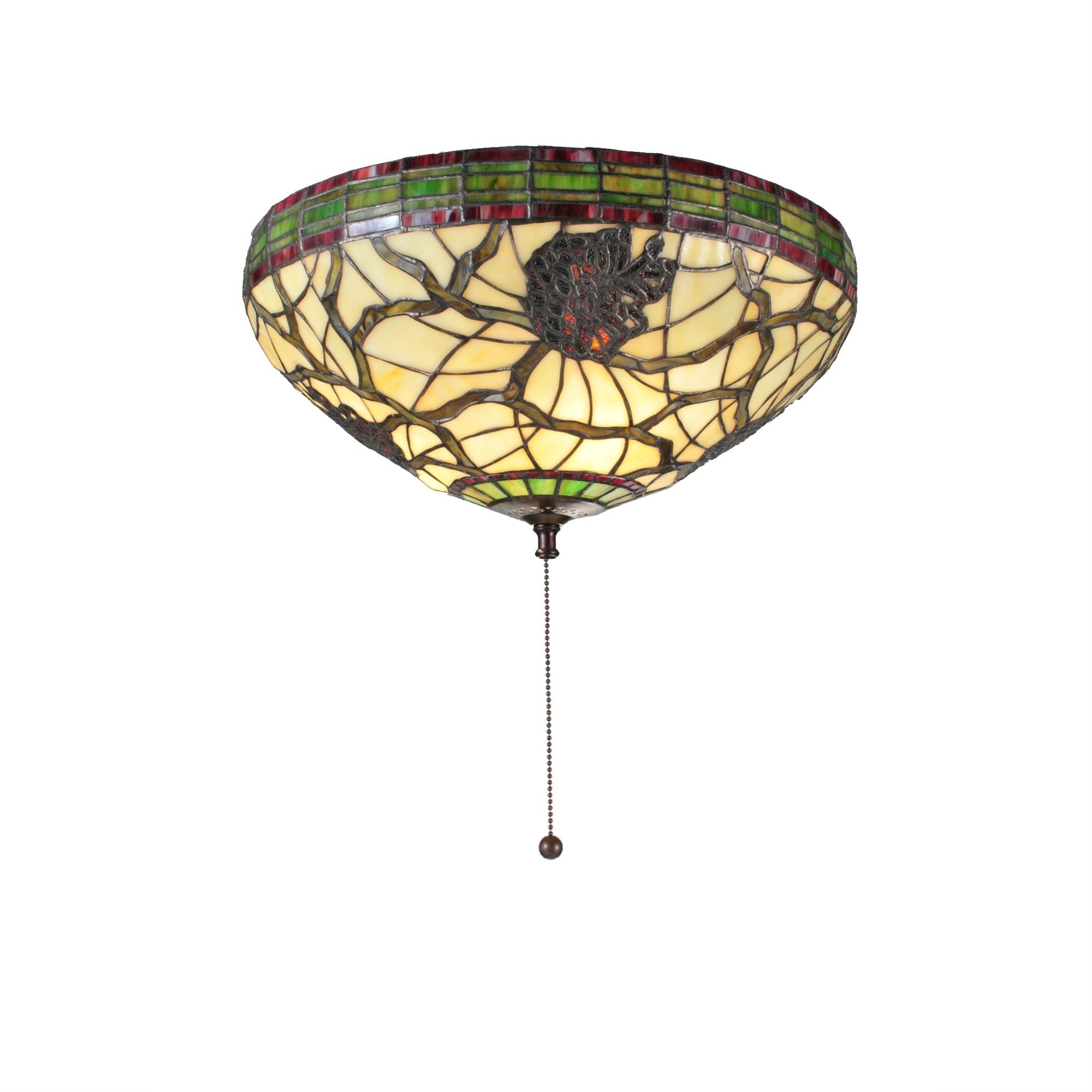 16'W Pinecone Dome Flush Mount