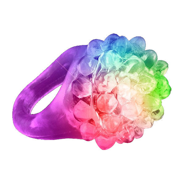 Light Up Soft Bubble Novelty Flashing Rings