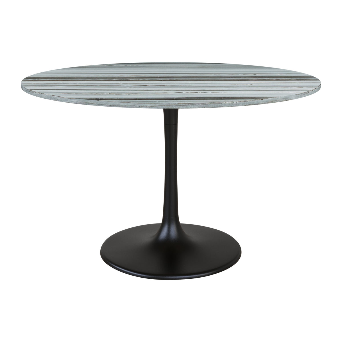Central City Dining Table Gray And Black