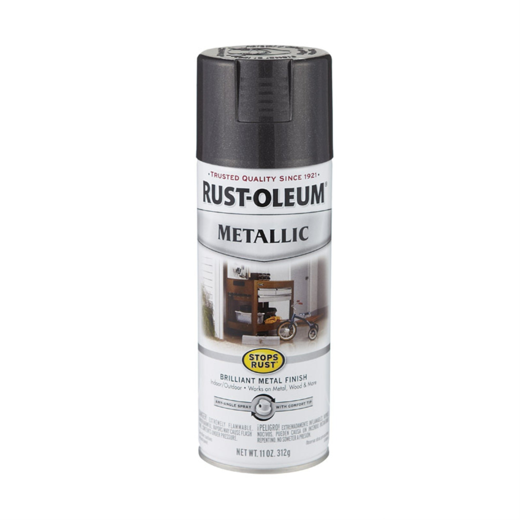 Sprypaint Metalc Blk11Oz (Pack Of 6)