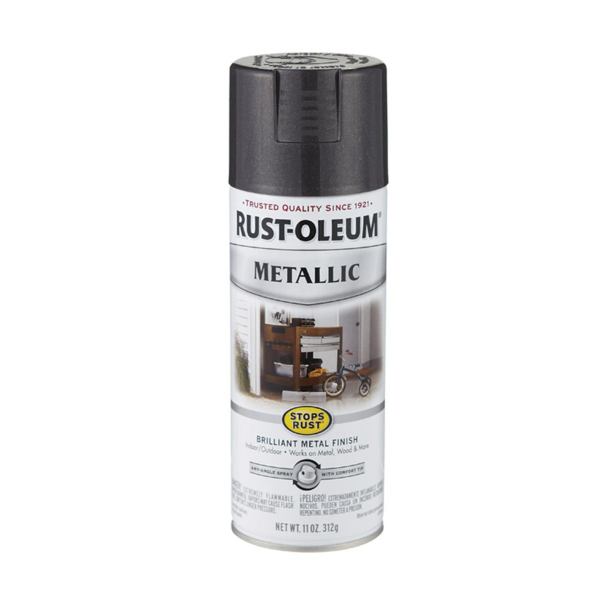 Sprypaint Metalc Blk11Oz (Pack Of 6)