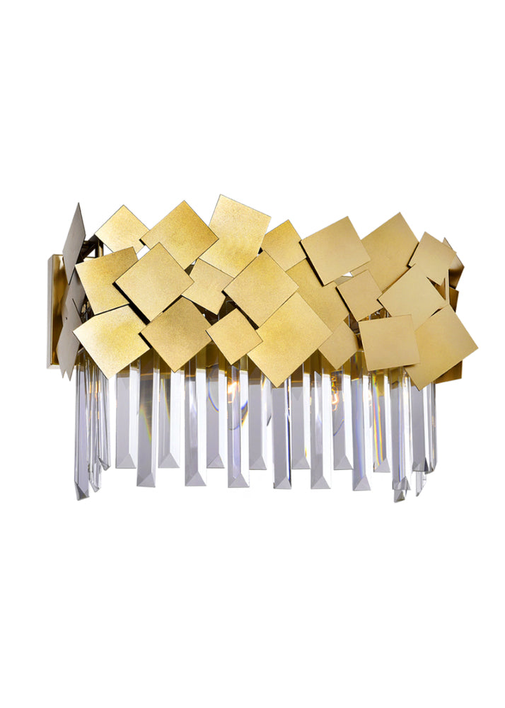 3 Light Vanity Light With Medallion Gold Finish