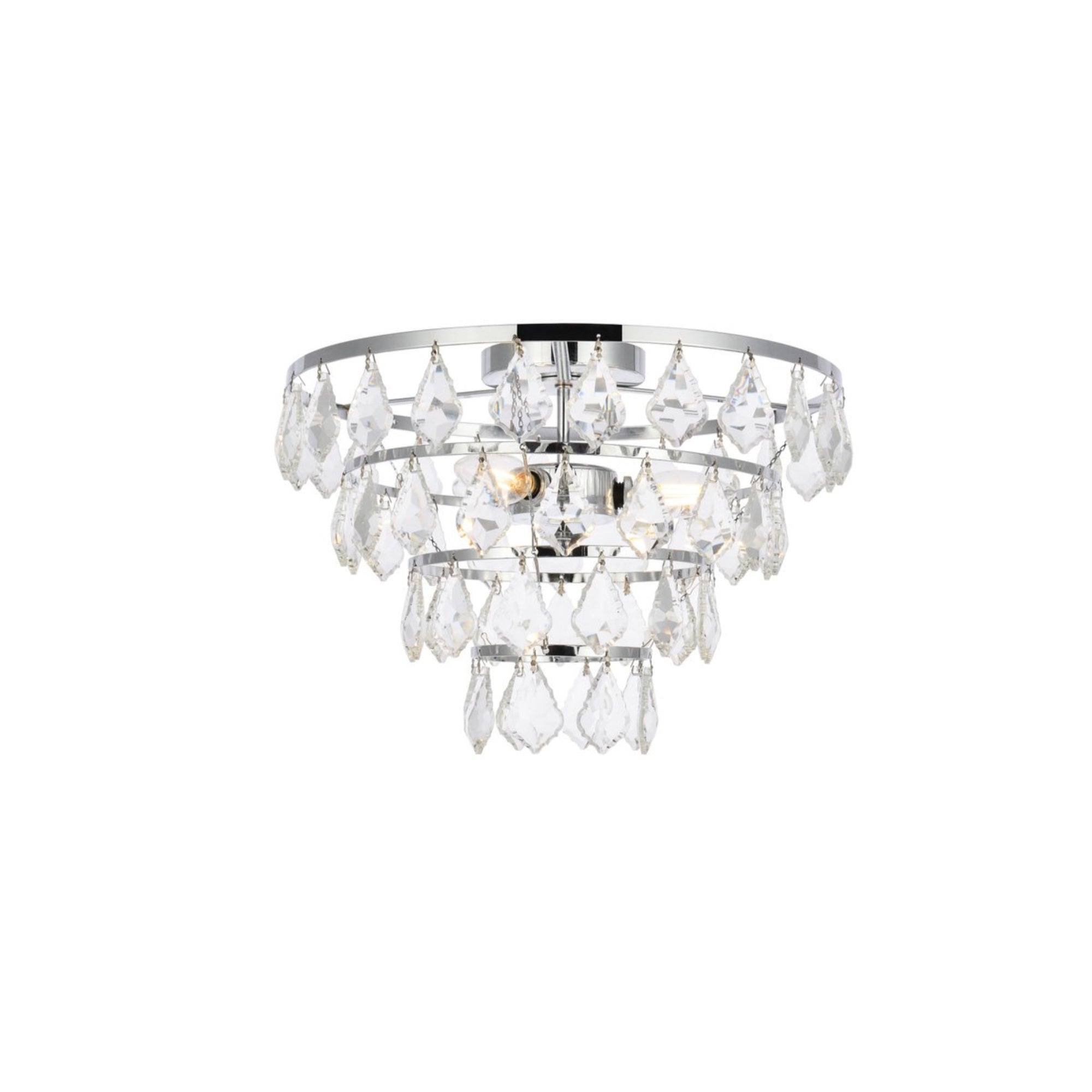 Ella 14 Inch Flush Mount In Chrome