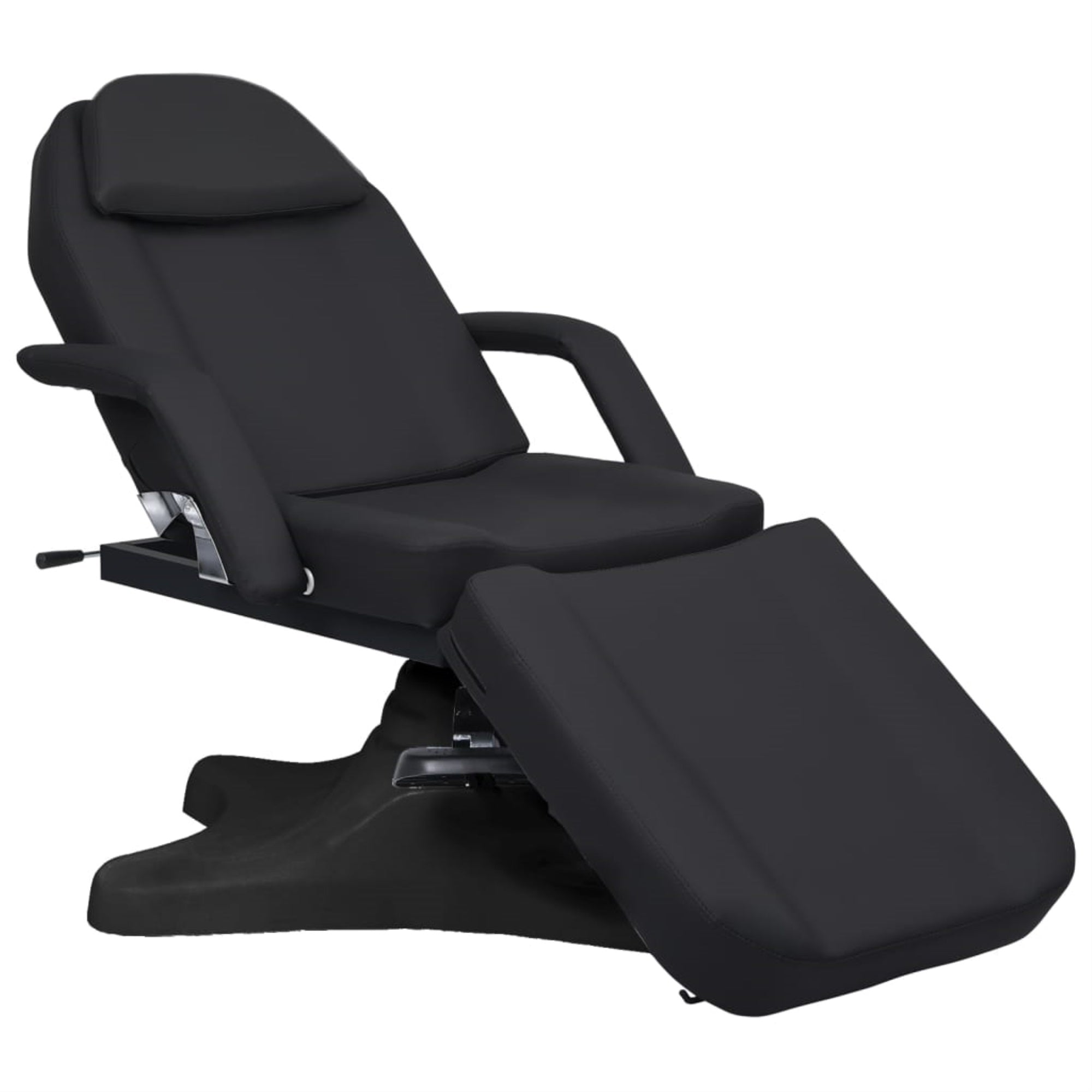 Vidaxl Massage Table Black 70.9'X24.4'X(34.1'-46.5')