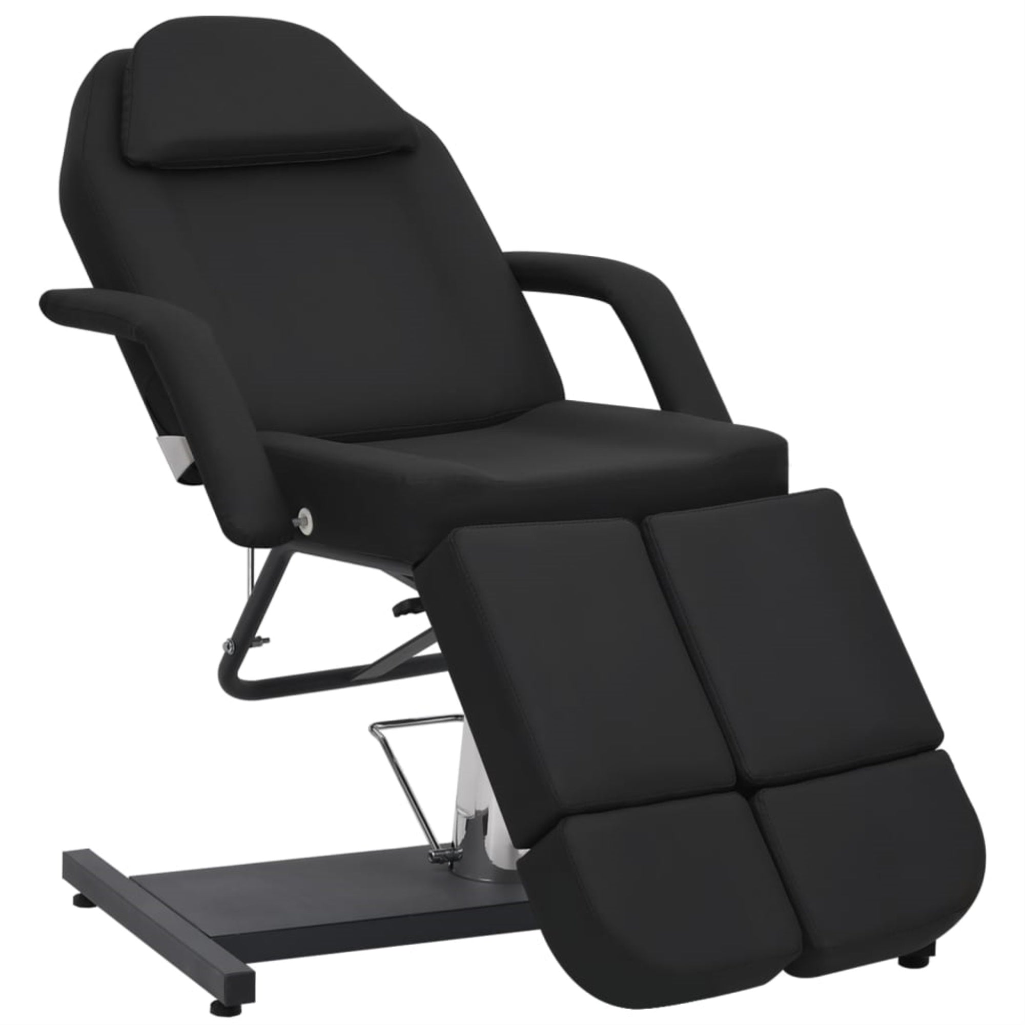 Vidaxl Beauty Treatment Chair Faux Leather Black 70.9'X24.4'X30.7'