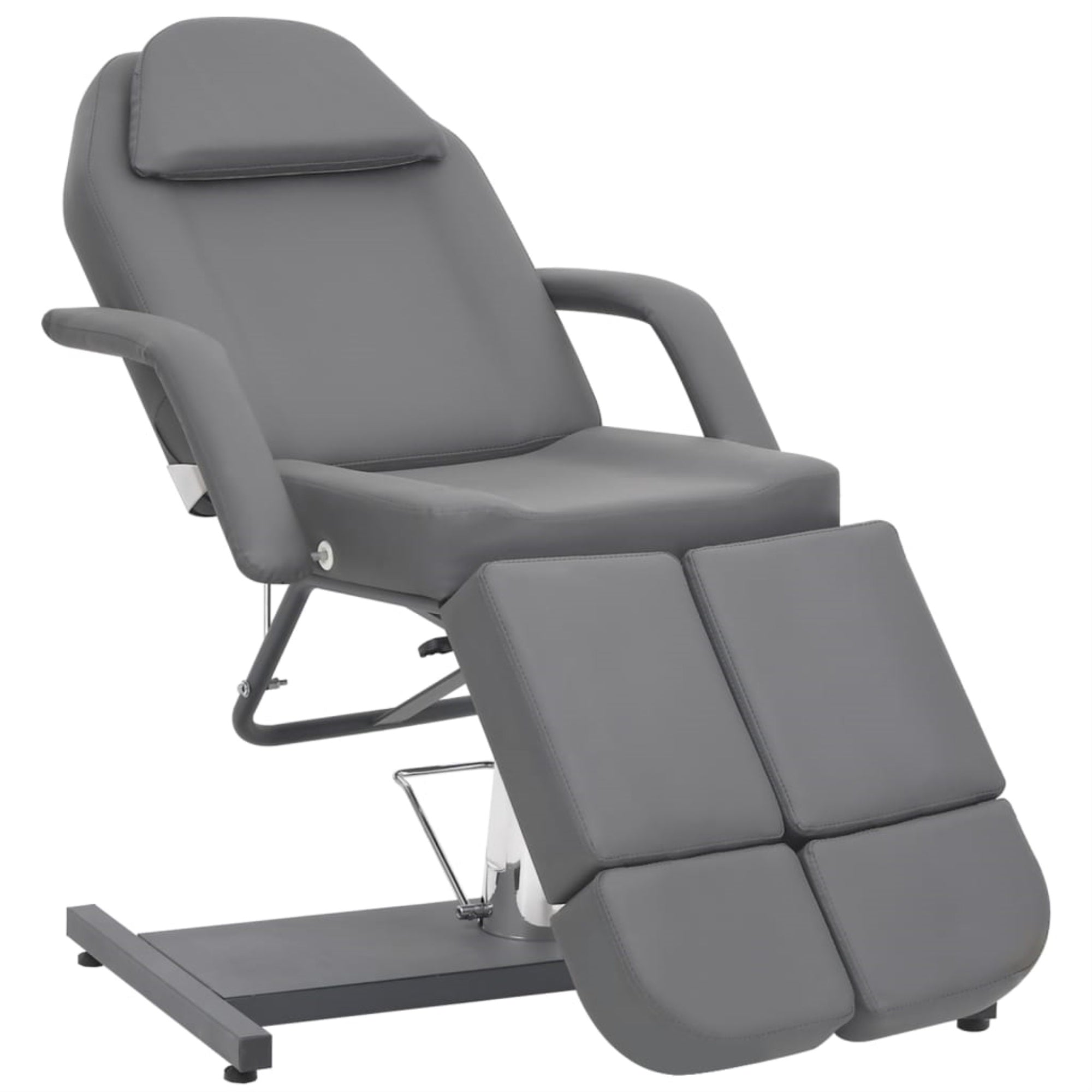 Vidaxl Beauty Treatment Chair Faux Leather Gray 70.9'X24.4'X30.7'