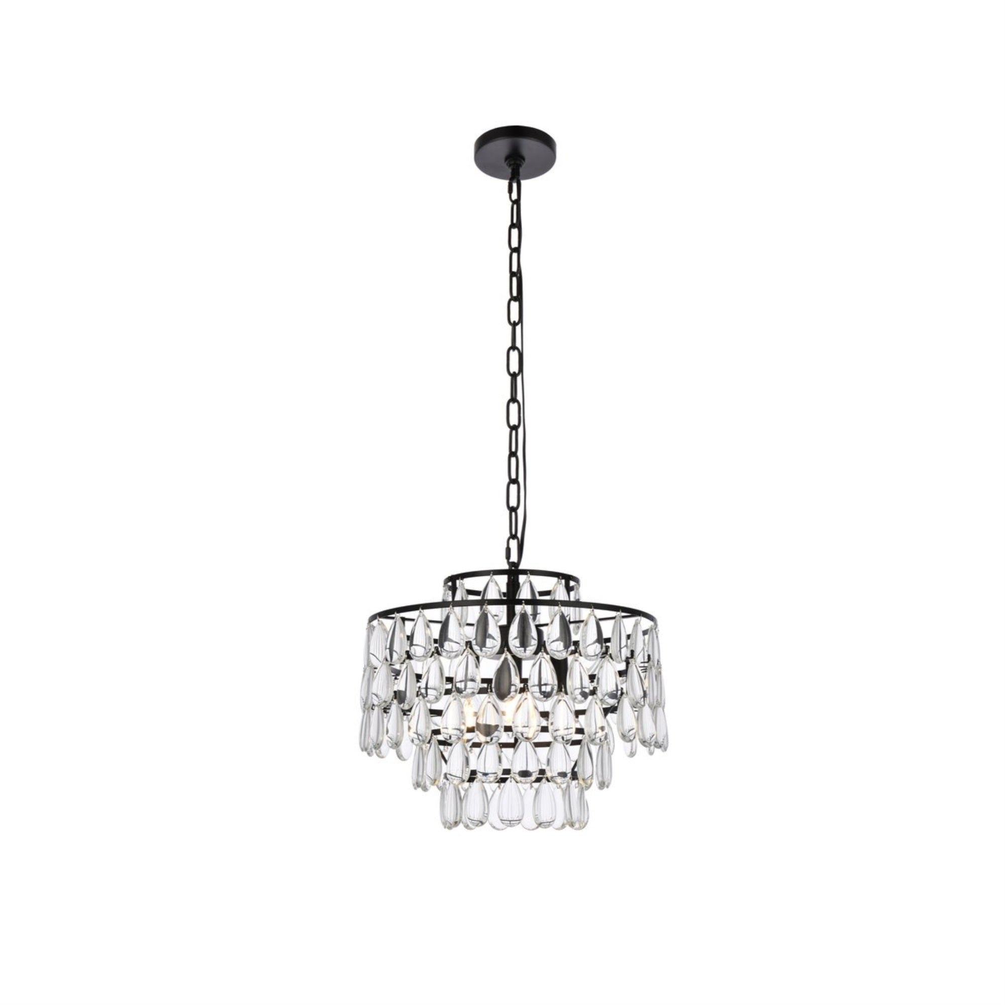 Mila 16 Inch Pendant In Black