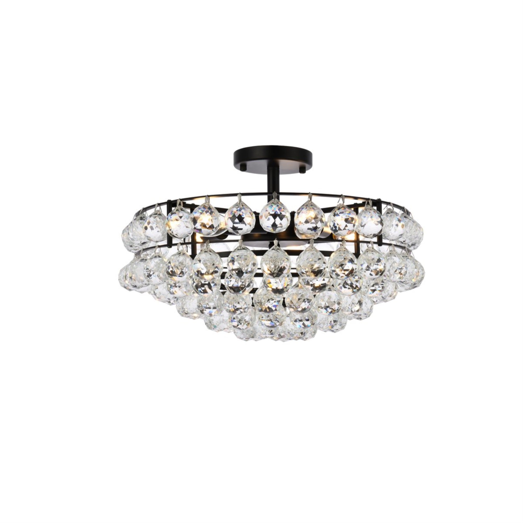 Savannah 18 Inch Flush Mount In Black