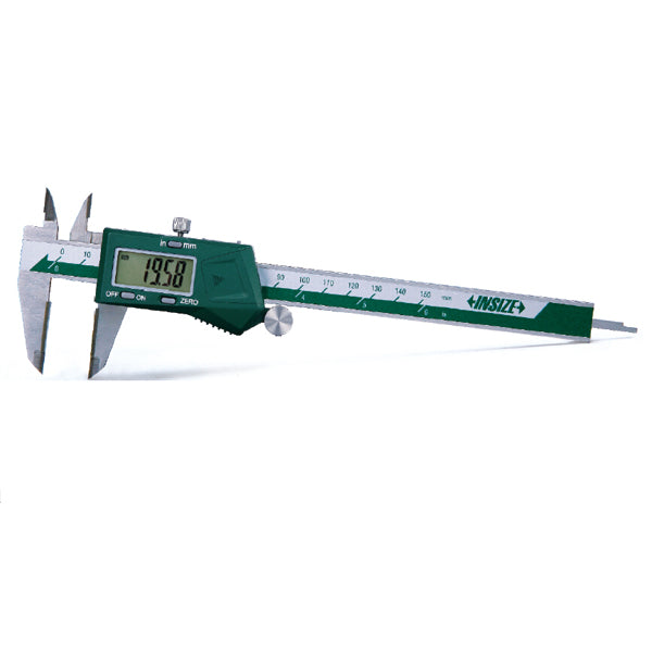 1110-150A ELECTRONIC CALIPER WITH CARBIDE TIPPED JAWS, 0-6″/0-150mm