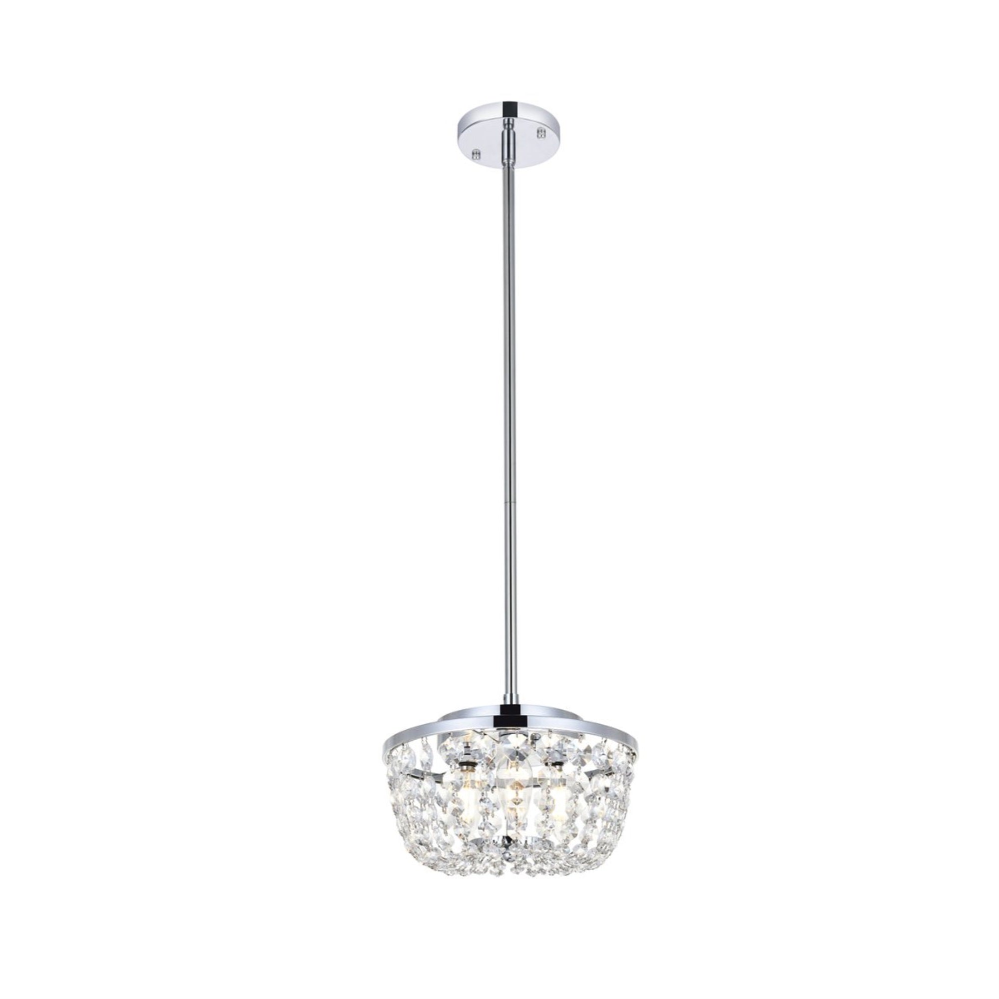 Gianna 10 Inch Pendant In Chrome