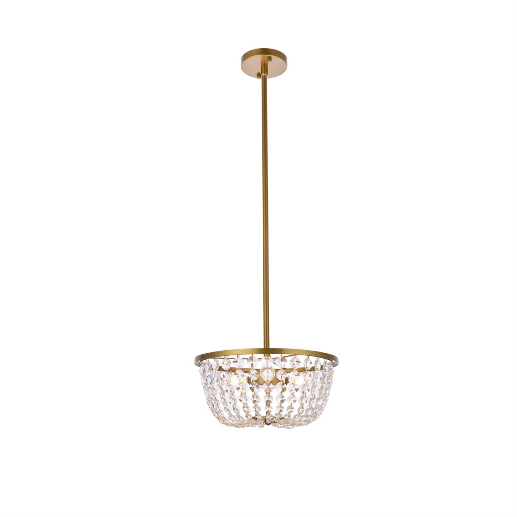 Gianna 13 Inch Pendant In Brass