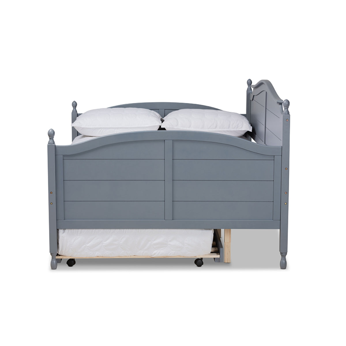 Baxton Studio Mara Cottage Farmhouse Grey Finished Wood Full Size Dayb ...