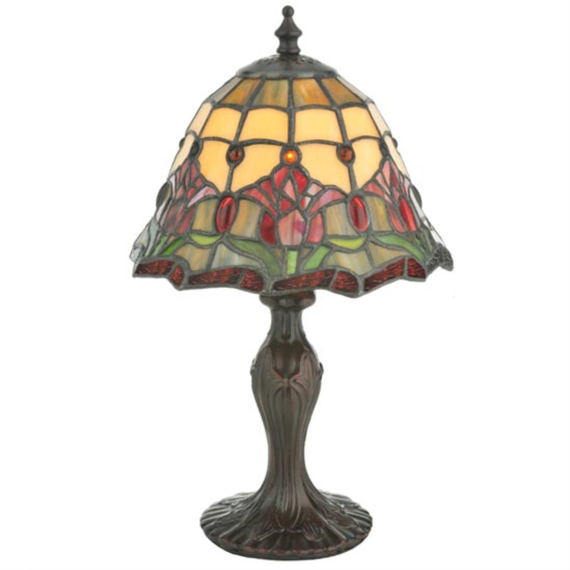 13.5'H Colonial Tulip Accent Lamp