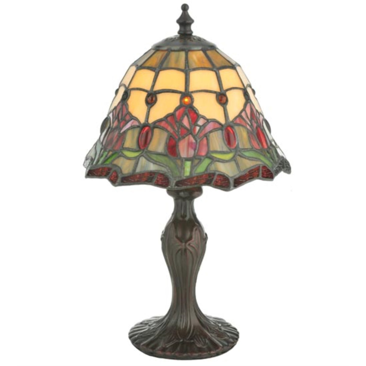 13.5'H Colonial Tulip Accent Lamp